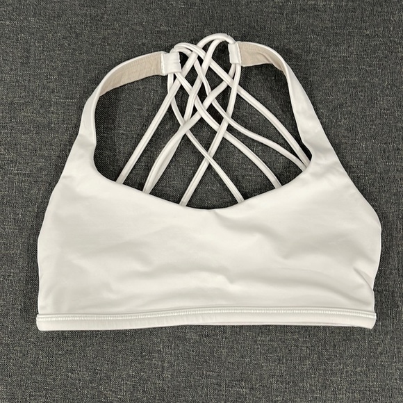 lululemon athletica Other - Lululemon Free to Be Wild White Bra top size 4